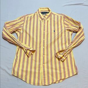 Men’s Polo by Ralph Lauren Yellow Multi-Stripe Button-Down Shirt